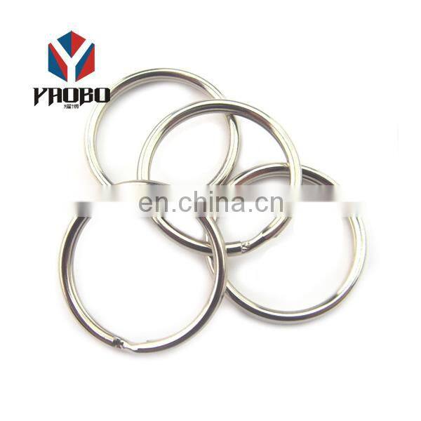 Wholesale Great Quality Metal Big Size Nickel Plated Bulk Split Ring