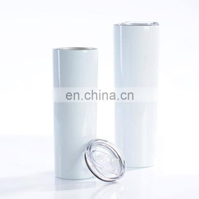 Travel Skinny 20 oz Double Wall 20oz Skinny Tumbler Diy Sublimation Blanks