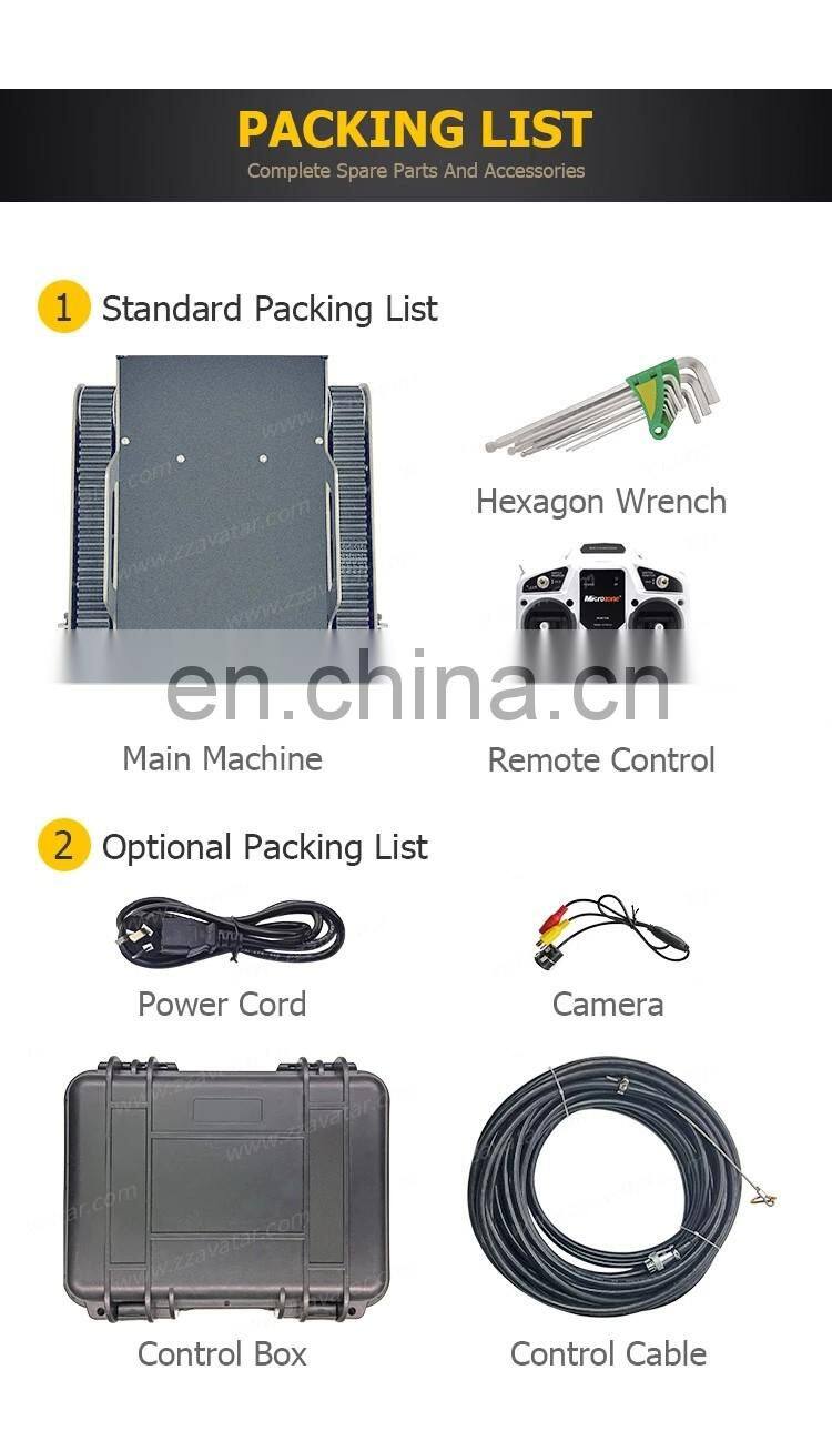 outdoor crawler robot tracked machine robot chassis