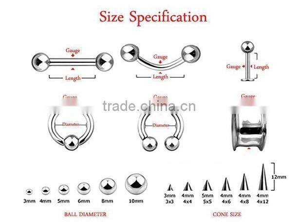 Lace Swirl Gem square CZ crystal 316L surgical steel septum clicker nose piercing Body Jewelry