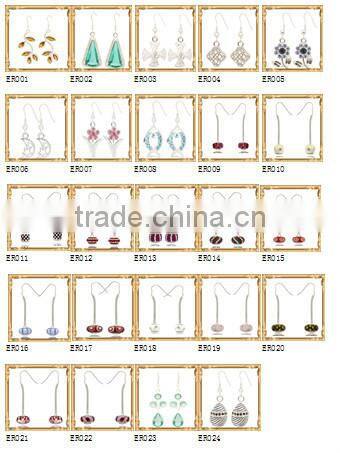 Newest design fashion earrings gold/geometric wooden earring