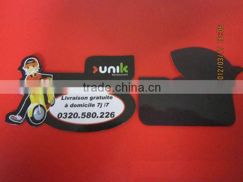 die cut custom shape fridge magnet, soft magnetic board sticker for advertising