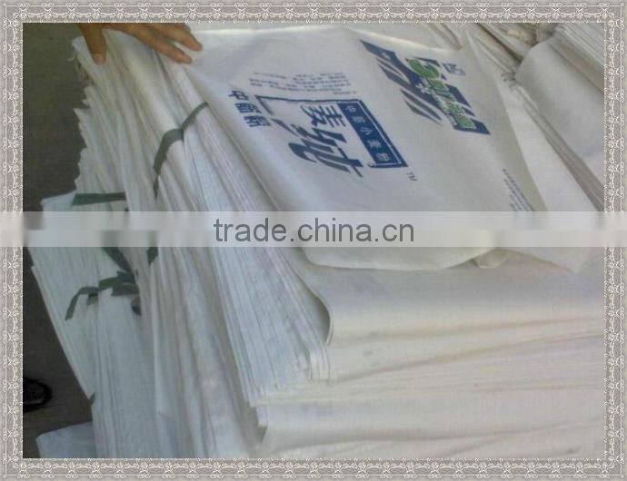 offset printing used pp woven bag for construction