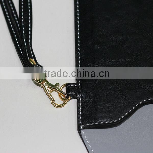 tablet sleeve with stand , real leather bag for ipad ,for samsung