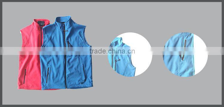red warm cotton-padded vest