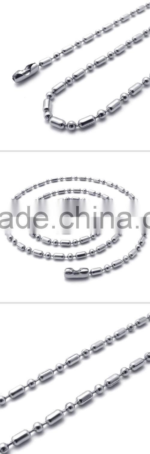 Beaded Necklaces Type Stainless Steel Jewelry Main Material Bead necklace