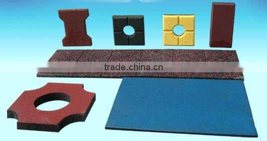 Wavy Rubber Brick /Rubber Flooring