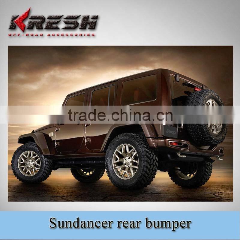 front guard, NEW design 4x4 SUV KRESH-sundancer wrangler front bumper used for 2007-2015JK with black color and steel material