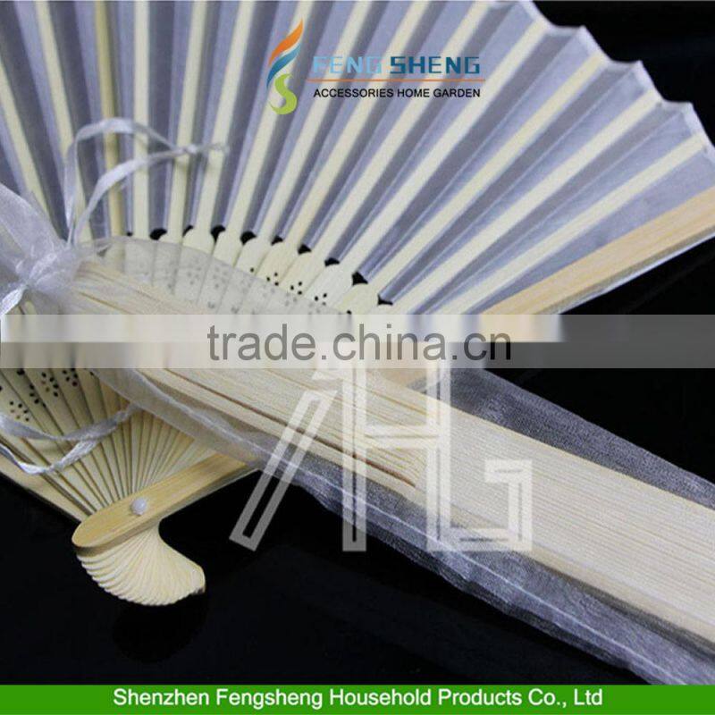 Bamboo Silk Fan Hand Folding Fans wedding gifts souvenirs