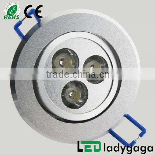 High Power 3W Downlight LED celling light led ceiling light 3x1w
