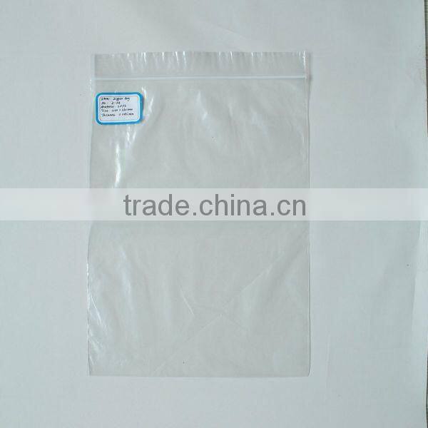 PE plastic zipper bag with printing