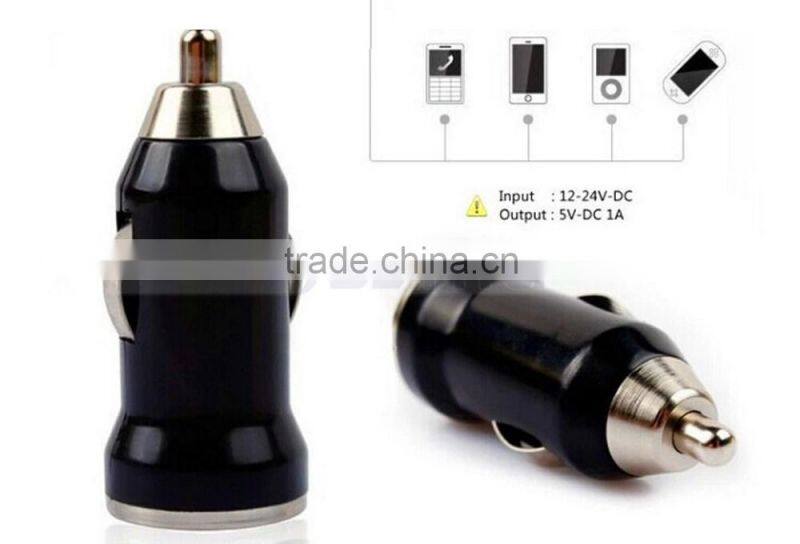10 Colors Cheap Promotional 1A/5V Car Adapter USB Car Chargers For Mobile Phone iPhone