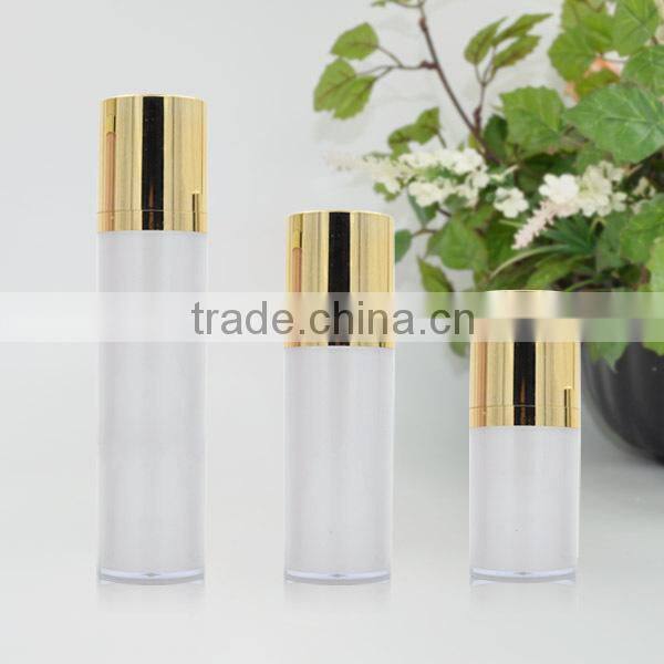 15ml/30ml/50ml luxury cosmetic airless pump bottle for lotion