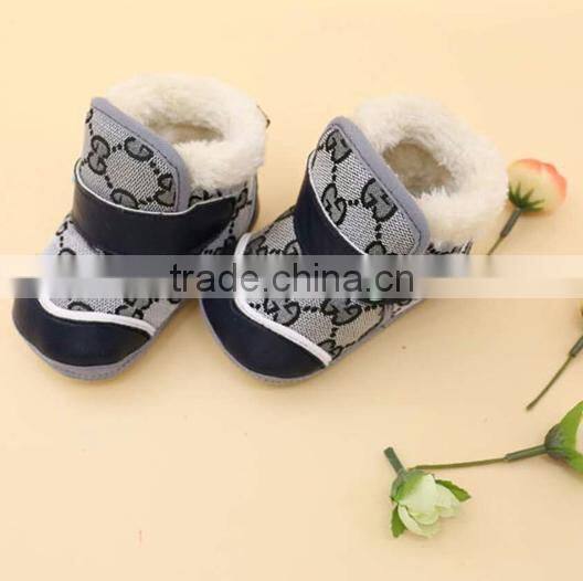 kid's winter shoes non slip shoes 1-4 years old baby shoes with thick velvet