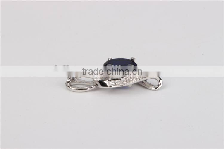 Custom fancy pure silver chain pendant necklace deisign
