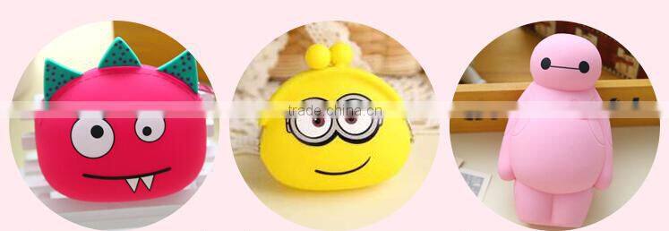 12years factory silicone minions purse/Yellow Minions purse/cartoon characters coin purse