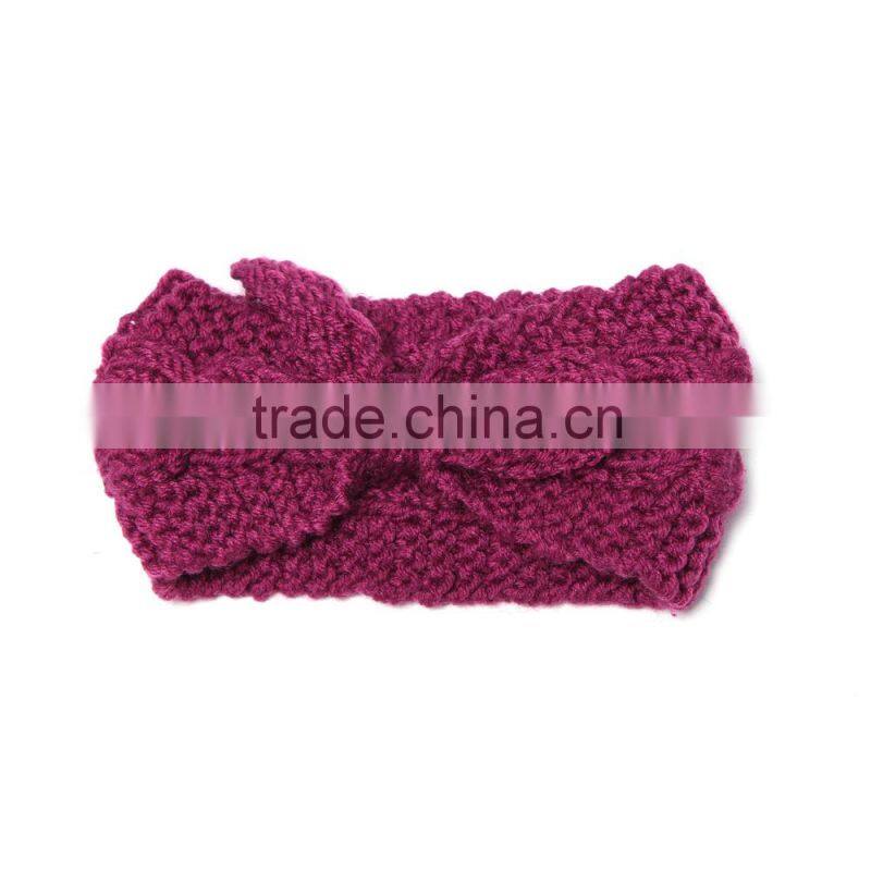 Women Handmade Plain Wide Elastic Headband