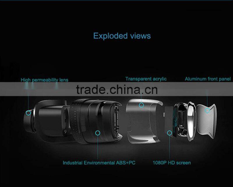 2016 Andriod 4.4 system black and white color vr all in one Omimo vr virtual reality glasses with a high immersion