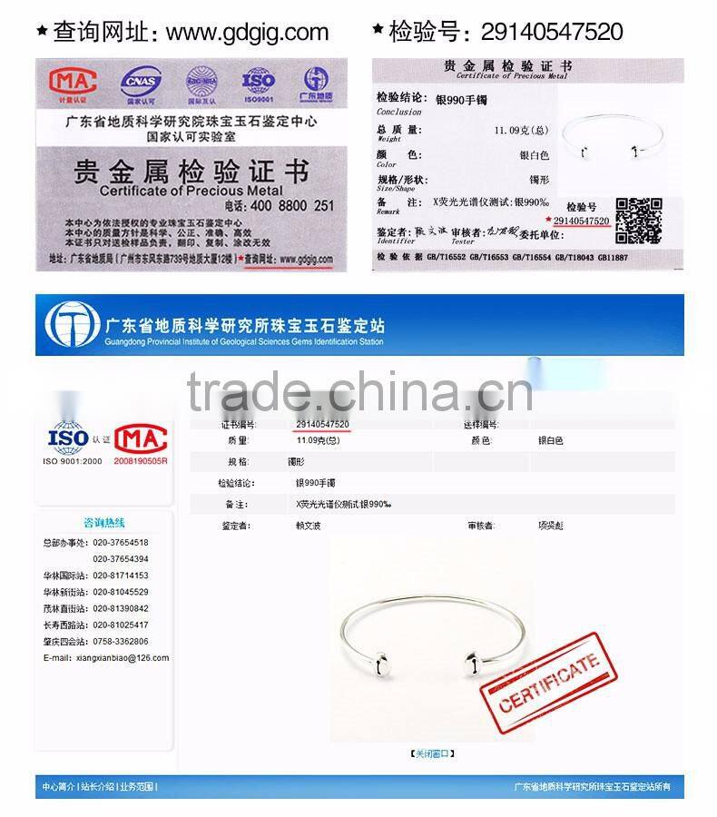 Wholesale 925 solid silver bangle, Nice popular 925 solid silver bangle