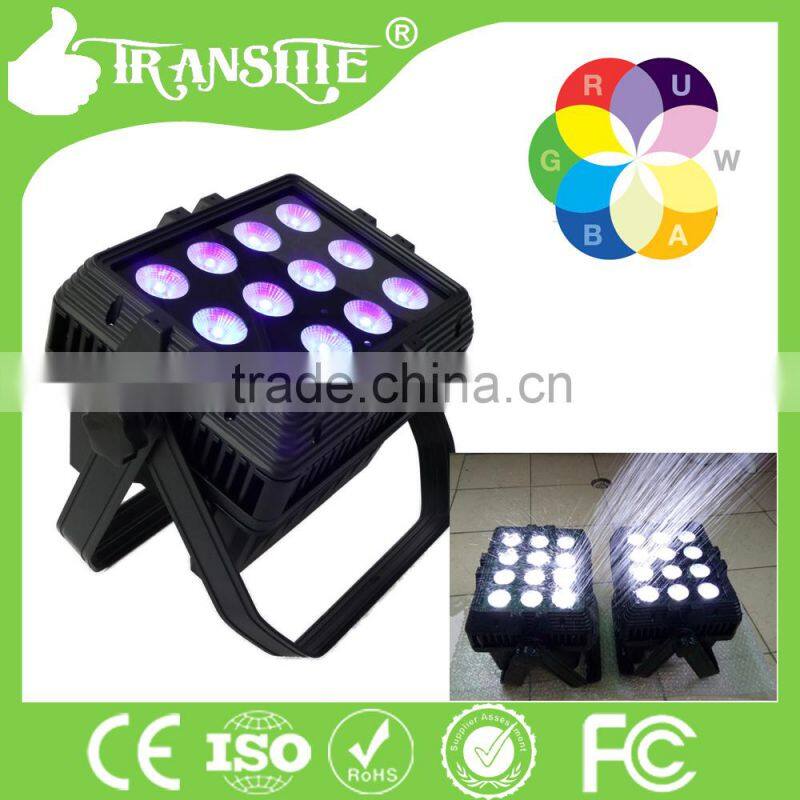 IR remote 12pcs 6in1 rgbwa uv wireless dmx par lights manufactures
