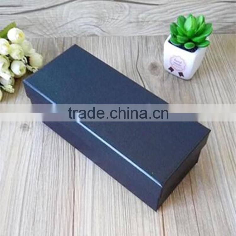 Large Eco-Friendly Printed cheapest black paper gift box with sliver logo