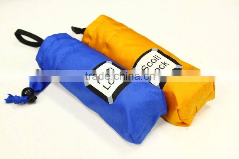 Promotional Light-weighted rubberized handle 5-section folding umbrella