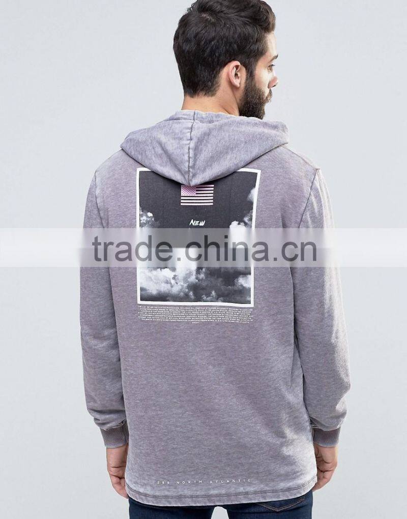 Wholesale 100%cotton printed pullover man hoody