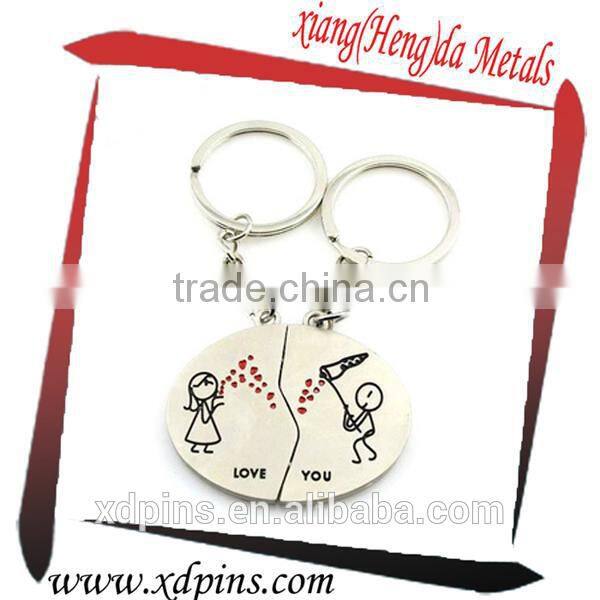 2015 promotion custom stainless iron key chain with logo