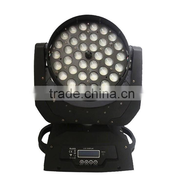 36 10W 4 in 1 RGBW led movng head wash zoom light