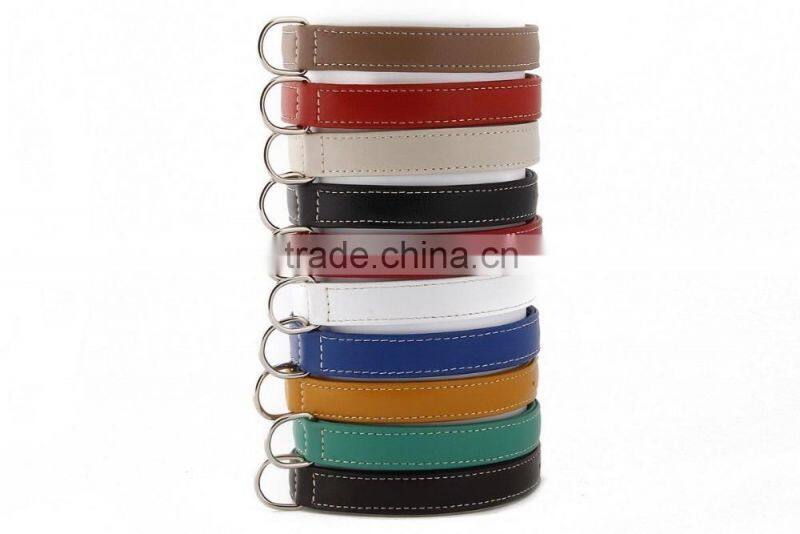 bulk dog collar belt factory supply leather dog leash made in china 2015