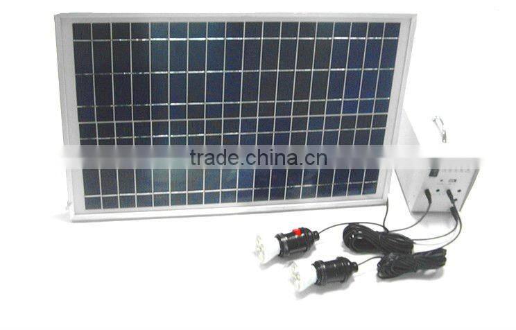20w home solar panel system with LED lights