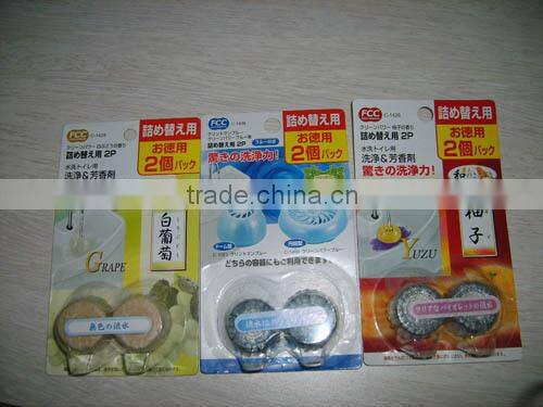 BN bacteria deodorant toilet bowl cleaner block blue bubble