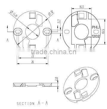 High quality pc Phlips 1202 50-2300AN led connector