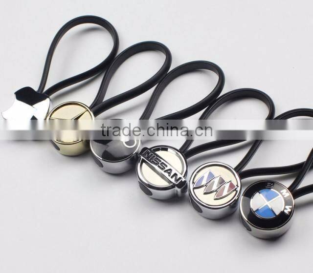 Best selling items car logo 3d soft pvc keychain metal