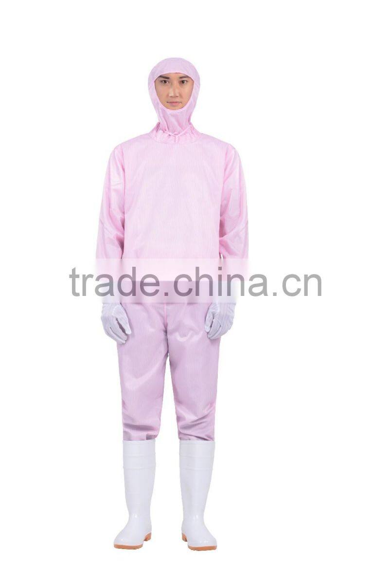 Anti-static White Working Coveralls for Sanitary