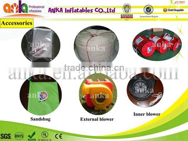 Airtight type inflatable spider tent with clear windows