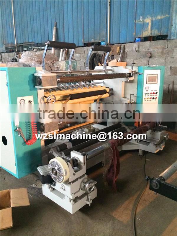 Glue Paper PVC fabric roll slitting machine