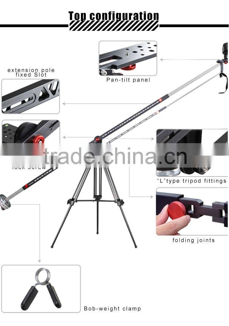 Foldable mini photography Camera Jib Crane Rocker Arm for film shooting