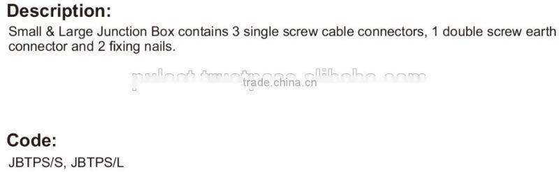 AS/NZS PC or ABS plastic junction box with terminal large type