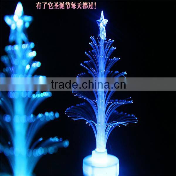 Wholesale fiber optic colorful tree mini christmas led tree
