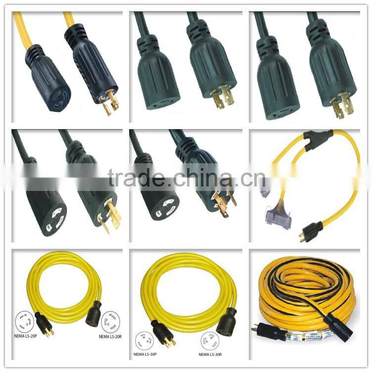 NEMA L6-30 Locking extension cord with UL CUL approval.