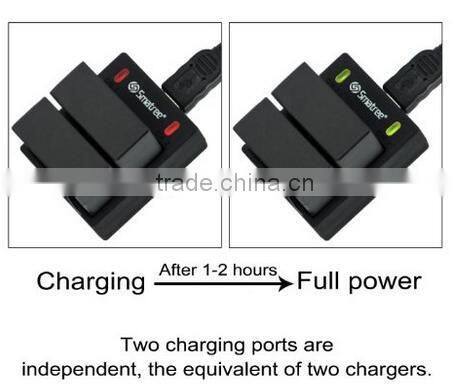 Smatree power Rapid Dual USB Battery Charger w/USB Cable for GoPro HD HERO3, HERO3+ camera