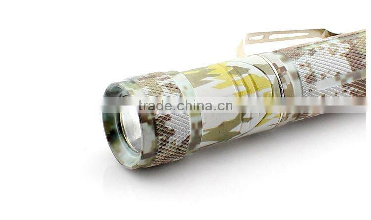 Goread Four-color camouflage bend head LED mini flashlight