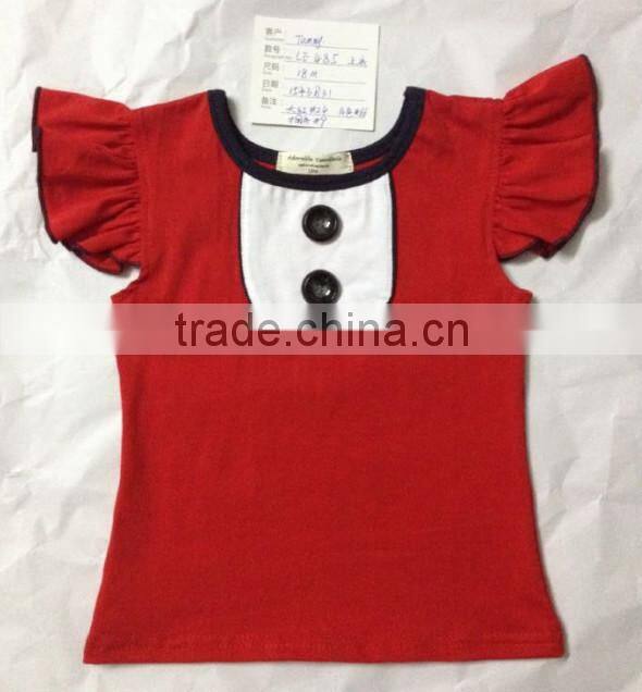 Persnickety baby girls 100% cotton ruffle tops with tank sleeves