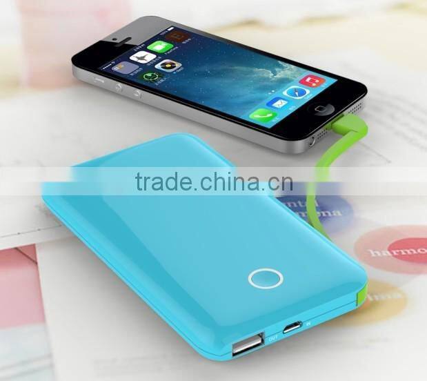 6600mah Li-Polymer battery portable power bank for cell phones with private label