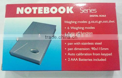 weighing scales notebook