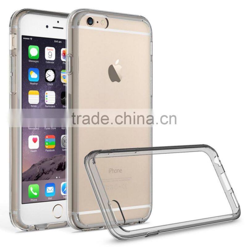 TPU BUMPER CLEAR HARD BACK MOBILE PHONE CASE FOR Iphone 6 6S Plus