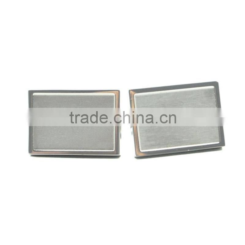 Factory supply Stainless steel bulk Cufflinks brand logo cufflinks blanks logo