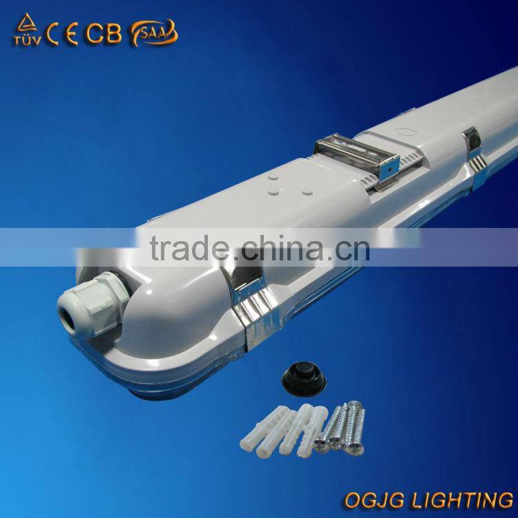 Striped tri-proof led light for Exhibition Hall Parking place Gas station