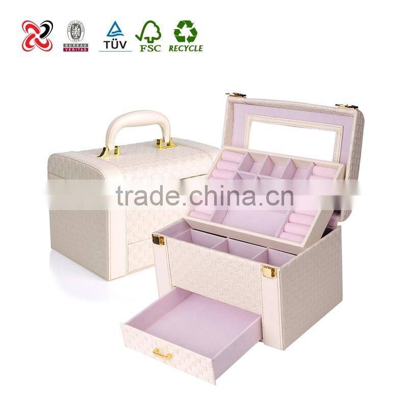 Wholesale Custom Logo luxury leather jewelry box